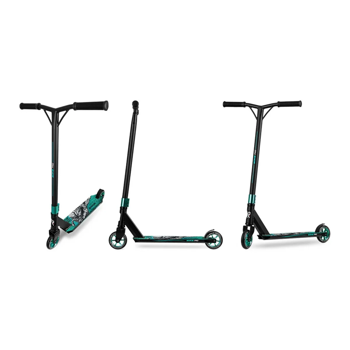 Трюковий самокат SOKE PRO бірюзовий для динамічних трюків - Зображення 12