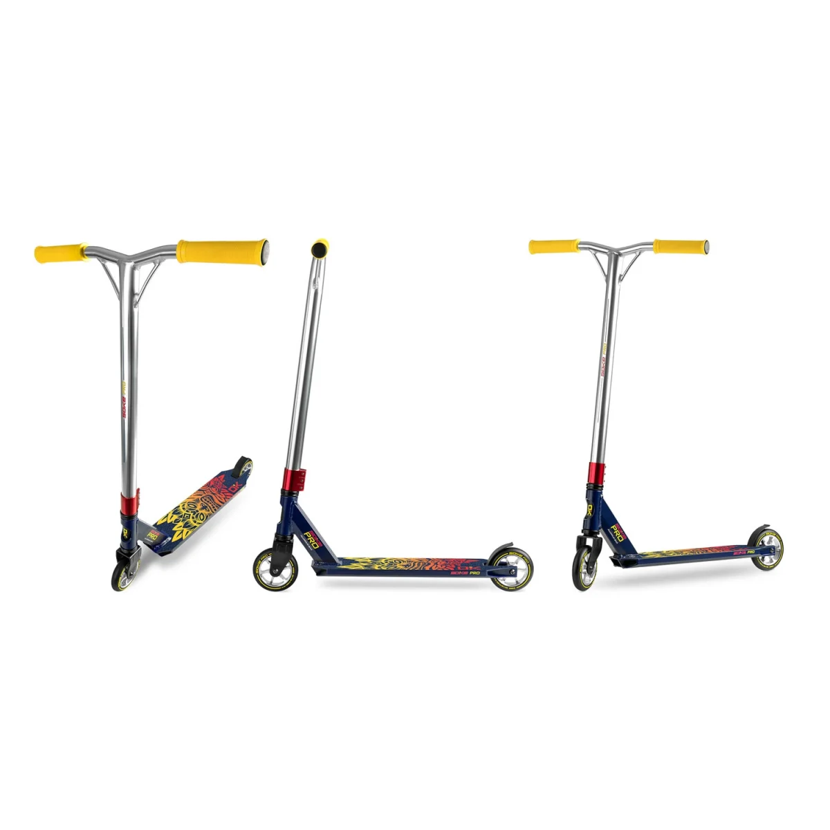 Трюковий самокат SOKE PRO темно-синьо-червоний – для вражаючих трюків і швидких заїздів - Зображення 12