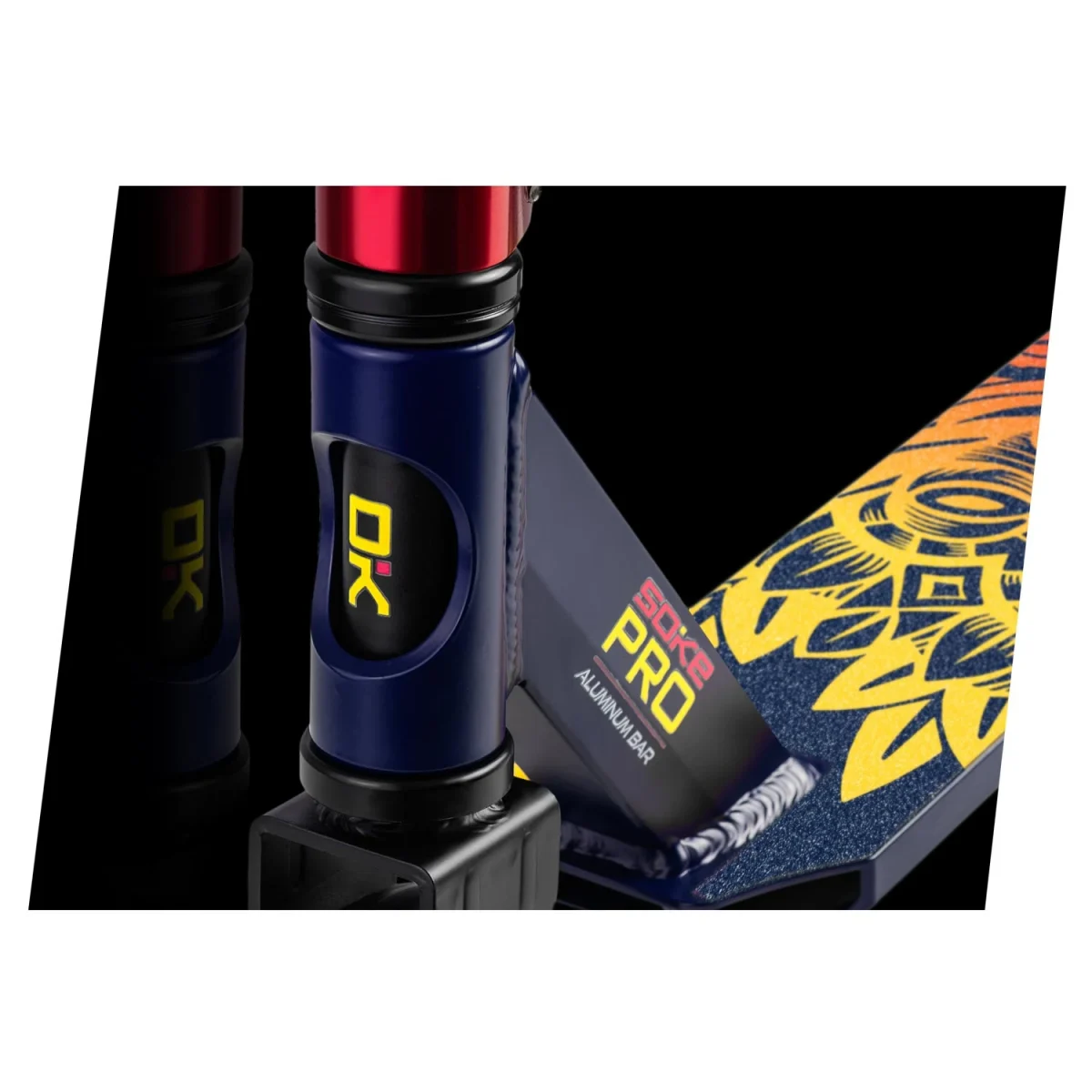 Трюковий самокат SOKE PRO темно-синьо-червоний – для вражаючих трюків і швидких заїздів - Зображення 8