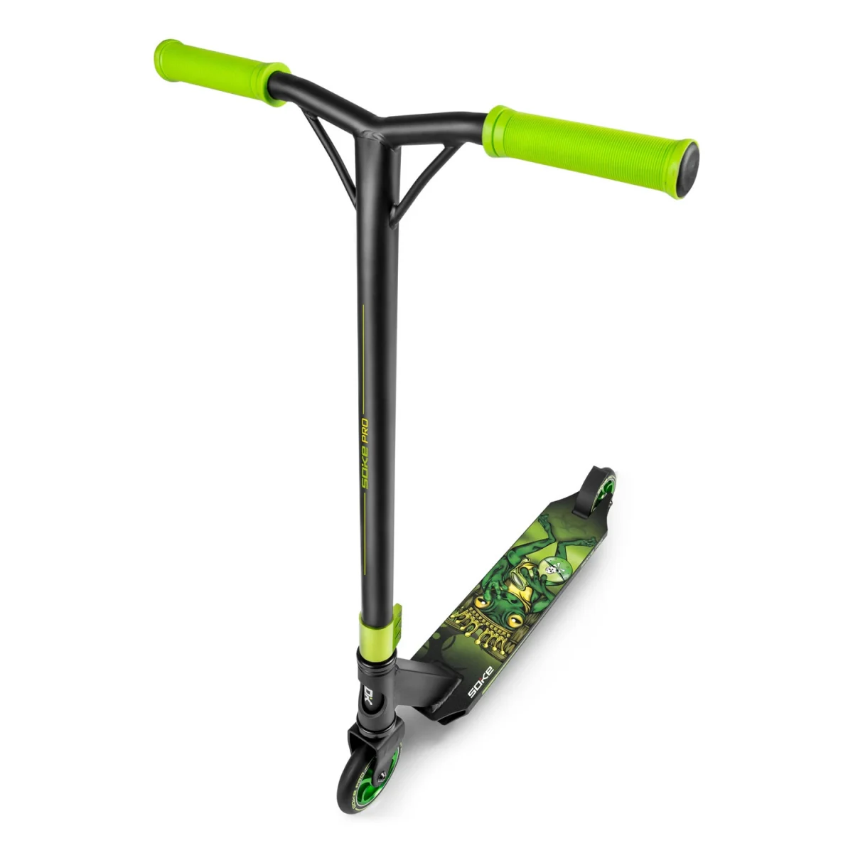 Трюковий самокат SOKE PRO, жовто-зелений для екстремальних трюків - Зображення 10