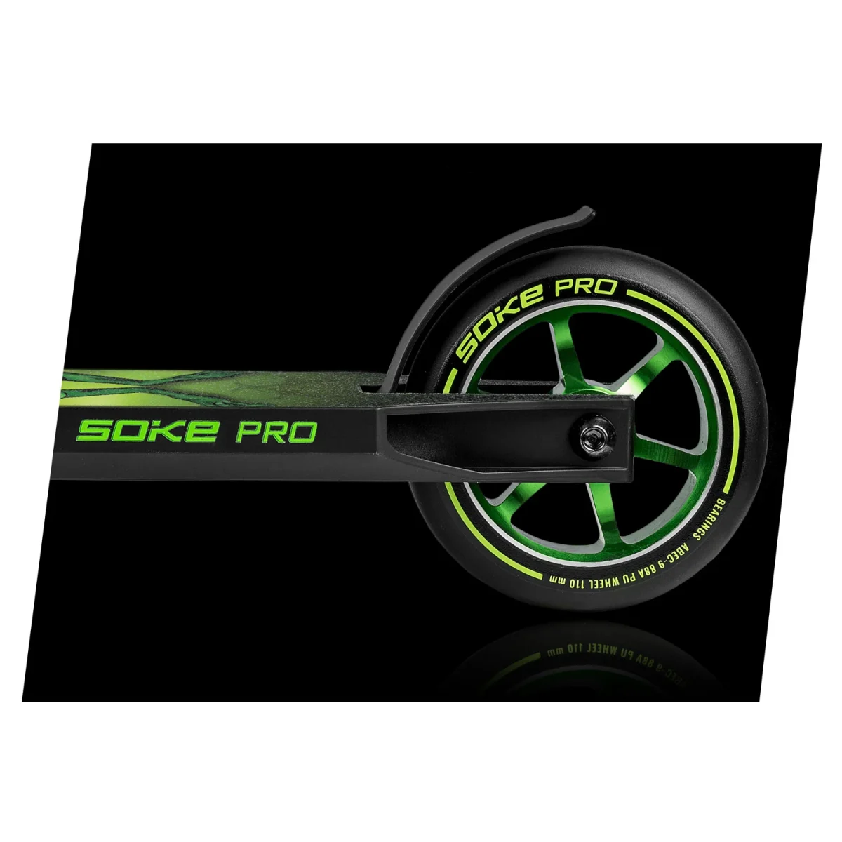 Трюковий самокат SOKE PRO, жовто-зелений для екстремальних трюків - Зображення 6