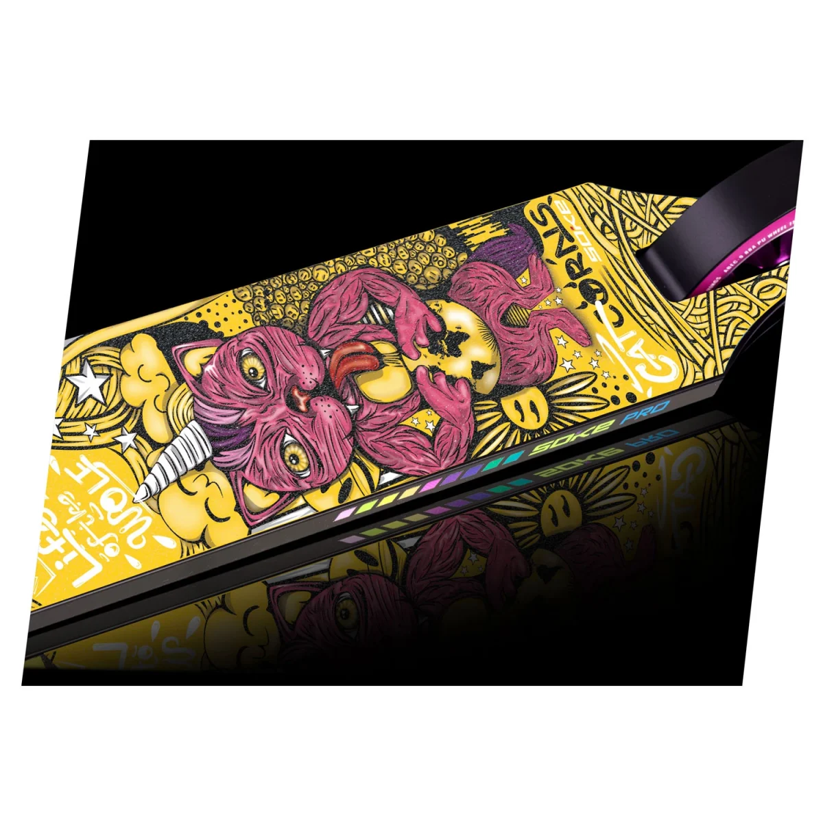 Трюковий самокат SOKE PRO різнокольоровий для активного катання - Зображення 3