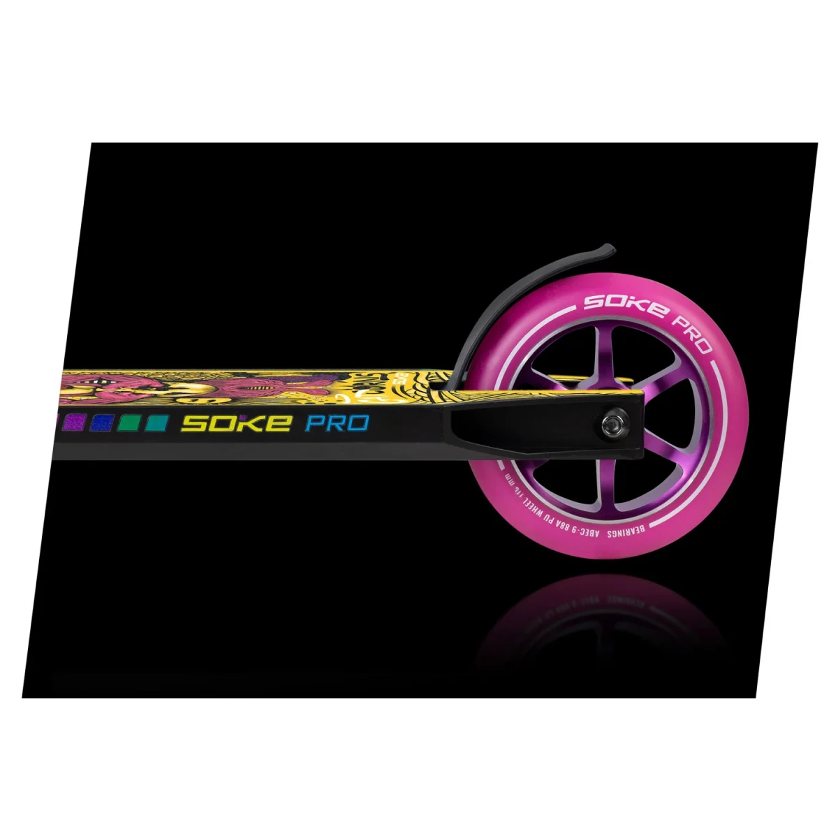 Трюковий самокат SOKE PRO різнокольоровий для активного катання - Зображення 9