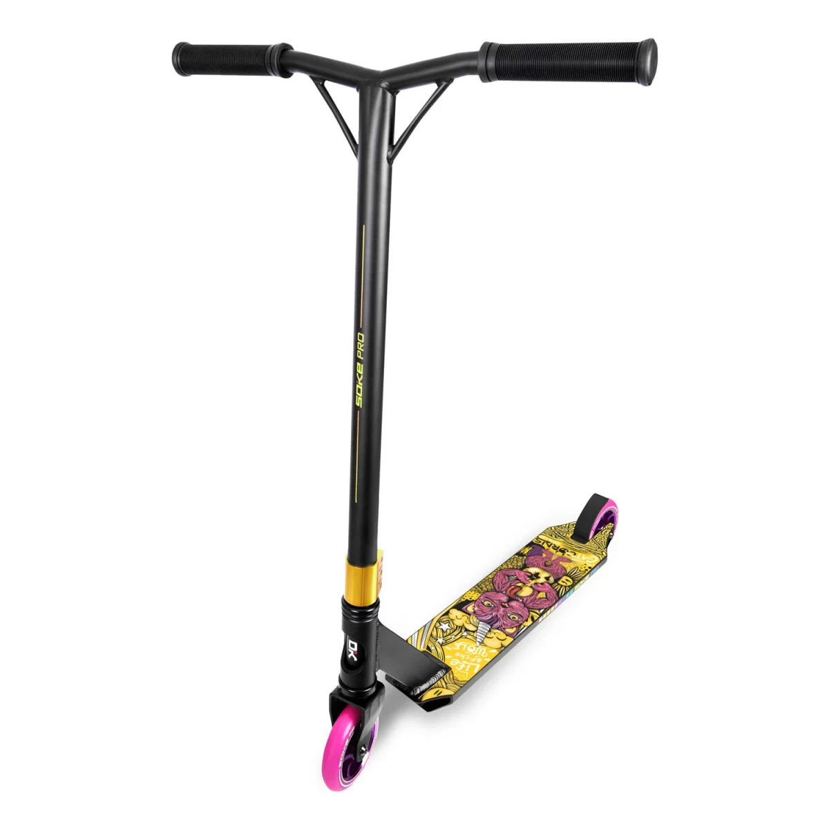Трюковий самокат SOKE PRO різнокольоровий для активного катання - Зображення 13