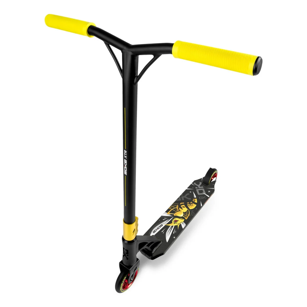 Трюковий самокат SOKE XTR чорно-жовтий для захоплюючих трюків - Зображення 4
