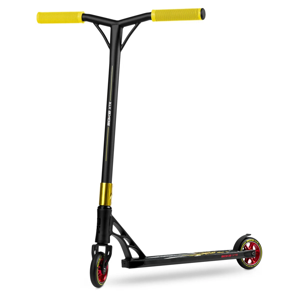 Трюковий самокат SOKE XTR чорно-жовтий для захоплюючих трюків - Зображення 7