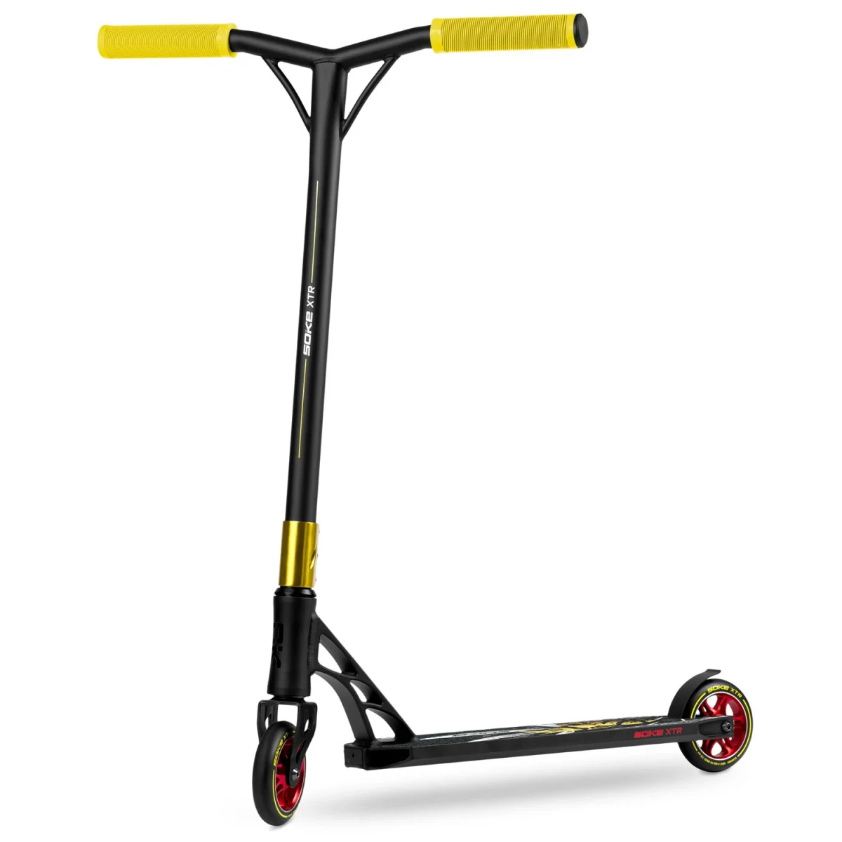 Трюковий самокат SOKE XTR чорно-жовтий для захоплюючих трюків - Зображення 10