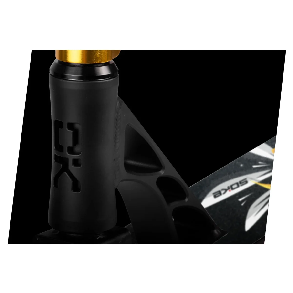 Трюковий самокат SOKE XTR чорно-жовтий для захоплюючих трюків - Зображення 6