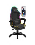 Поворотний стілець Huzaro Force 3.7 Black RGB чорний