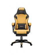 Геймерське крісло Huzaro Force 3.7 тканинне чорно-жовте- ідеальний вибір для вашого ігрового простору - Зображення 2