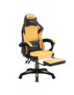 Геймерське крісло Huzaro Force 3.7 тканинне чорно-жовте- ідеальний вибір для вашого ігрового простору - Зображення 3