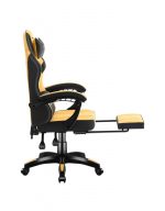 Геймерське крісло Huzaro Force 3.7 тканинне чорно-жовте- ідеальний вибір для вашого ігрового простору - Зображення 5