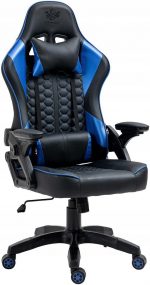 Геймерське крісло KRAKEN Feyton чорно-синє для тривалих сесій