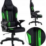 Зручне і стильне геймерське крісло KRAKEN Jupiter чорно-зелене