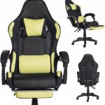 Стильне геймерське крісло Pegie Prestige GC5-05 чорний-зелений