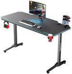 Ігровий комп'ютерний стіл ULTRADESK FRAG Blue 140x66 см з підкладкою