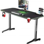 Ігровий стіл ULTRADESK FRAG Green 140x60 см з підкладкою для тривалих ігор