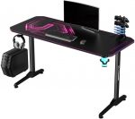 Модний ігровий комп'ютерний стіл ULTRADESK FRAG Pink 140x66 см