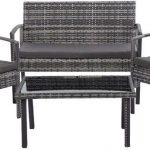 Набір садових меблів Velaco LUIZA-GR сірий ротанг- елегантність та комфорт на вашій терасі