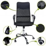 Компактне і зручне офісне крісло Funfit Xenos для довгої роботи