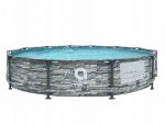 Просторий басейн з насосом AVENLI STONY Frame Plus Round Pool 366x76 см - Зображення 2
