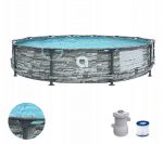 Просторий басейн з насосом AVENLI STONY Frame Plus Round Pool 366x76 см - Зображення 5