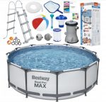 Міцний і зручний каркасний басейн BESTWAY 56418 Steel PRO-MAX 366x100 см