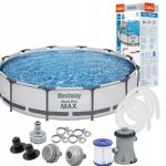 Каркасний басейн + фільтрувальний насос Bestway 366x76 см