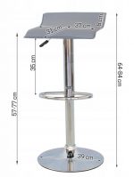 Стілець Escal Grey 707G – стильний вибір для кухні або бару - Зображення 6