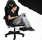 Геймерське крісло Memphis: чорна екошкіра для максимального комфорту - Зображення 3