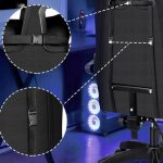 Геймерське крісло Memphis: чорна екошкіра для максимального комфорту - Зображення 6