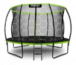 Батут Neo-Sport Premium 374 см з Внутрішньою Захисною Сіткою - Безпечні Стрибки