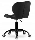 Офісне крісло Muf-Art чорний оксамит – зручний та стильний вибір для вашого офісу - Зображення 5