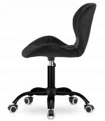 Офісне крісло Muf-Art чорний оксамит – зручний та стильний вибір для вашого офісу - Зображення 3