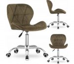 Комфортний офісний стілець Muf-Art DORM класичного стилю в коричневому кольорі