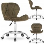 Комфортний офісний стілець Muf-Art DORM класичного стилю в коричневому кольорі