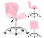Обертове та стильне крісло Muf-Art DORM рожеве для інтер'єру