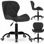 Офісне крісло Muf-Art на чорній ніжці – елегантність та комфорт для вашого офісу