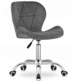 Елегантне офісне крісло MemFlow K9, сірий оксамит - Зображення 4