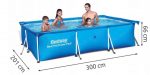 Каркасний прямокутний басейн BESTWAY 300х201 см 19 в 1 для всієї родини - Зображення 4