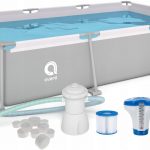 Прямокутний каркасний басейн Avenli 300x207 см комплект 15 в 1