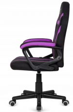 Комфортне і стильне офісне крісло Lugano Mario Black Purple - Зображення 4