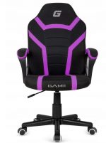 Комфортне і стильне офісне крісло Lugano Mario Black Purple - Зображення 2