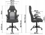 Комфорт і стиль в геймерському кріслі Lugano CARRERA M ALCANTARA GREY - Зображення 13