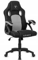 Геймерське крісло Lugano CARRERA GREY FABRIC – максимальний комфорт для ігор - Зображення 3