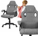 Стильне і комфортне геймерське крісло Lugano CARRERA STONE FABRIC