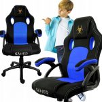 Комфортне і елегантне геймерське крісло Lugano CARRERA M BLUE FABRIC