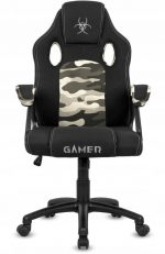 Модне і зручне геймерське крісло Lugano CARRERA M ARMY FABRIC