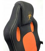 Яскраве та стильне геймерське крісло Lugano CARRERA M ORANGE FABRIC - Зображення 8