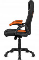 Яскраве та стильне геймерське крісло Lugano CARRERA M ORANGE FABRIC - Зображення 5